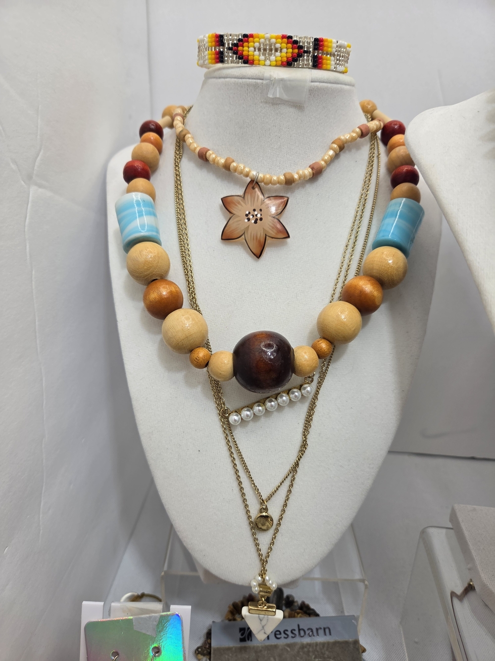 HUGE ​58pc Vintage & Modern Jewelry Lot CHICO'S BELK J CREW Necklace Earrin TOBI - Picture 6 of 16